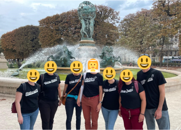 Photo de groupe enterrement de vie de jeune fille